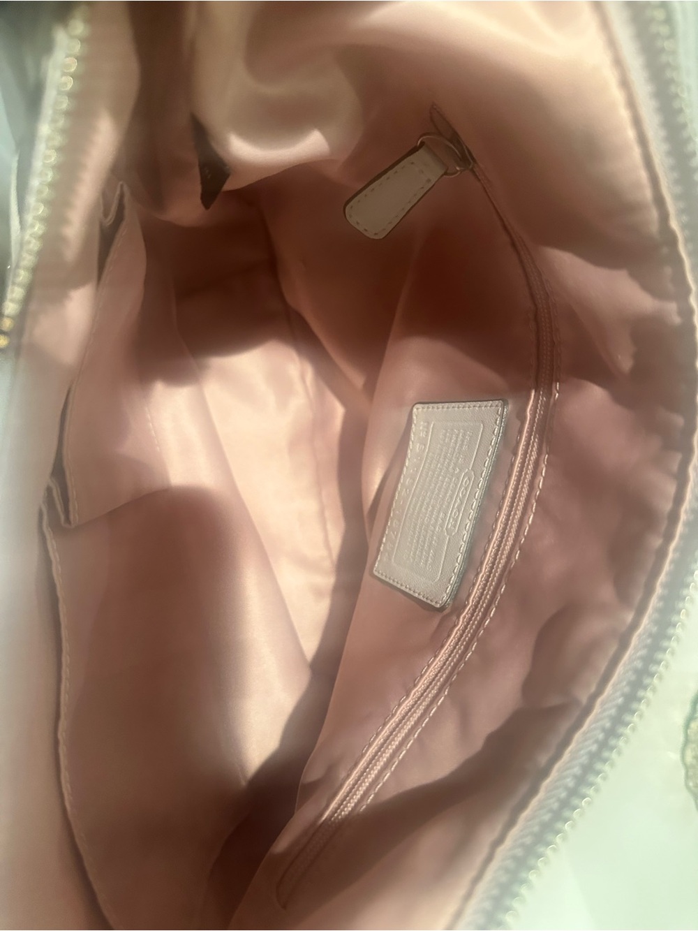 Coach Kristin Optic Light Grey Signature Hobo Bag with Removable Strap & 2 tags - Picture 13 of 15